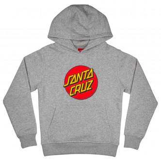 Santa Cruz Hættetrøje Classic Dot Heather Grey