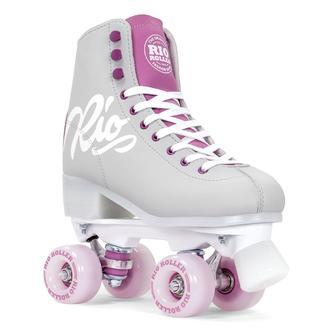 Rio Roller Side By Side Rulleskøjter Script Grå/Lilla