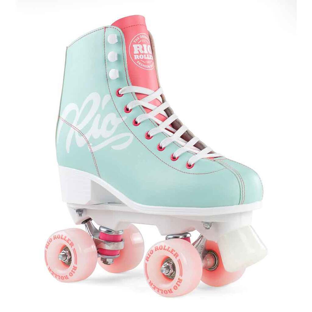 Rio Roller Side By Side Rulleskøjte Script Teal/Coral