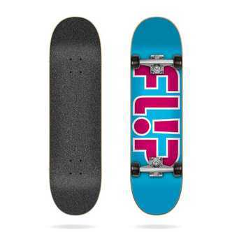 Flip Skateboard Team Outlined Light Blue 7.25 x 28