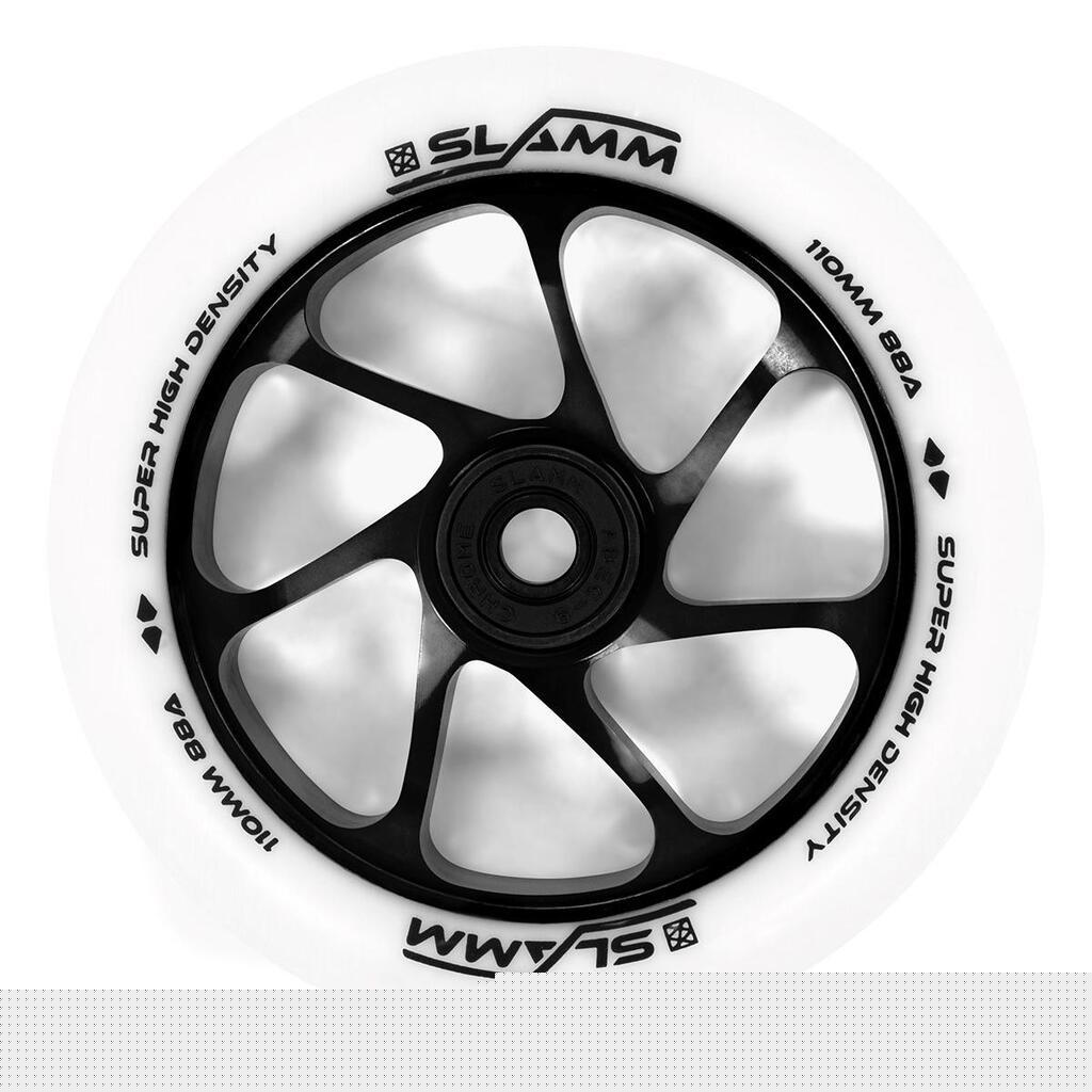 Slamm 110mm Team Hjul til Løbehjul Hvid/Sort 1 stk.