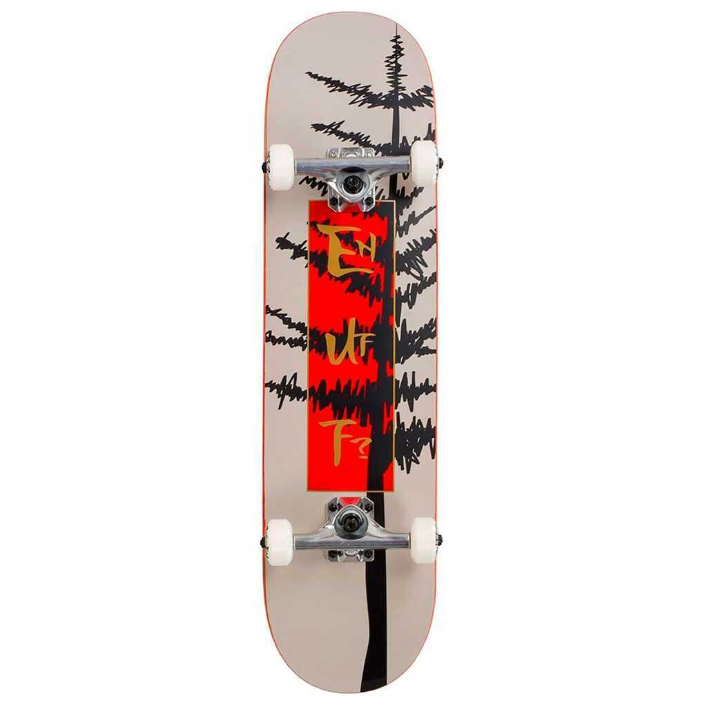 Enuff Evergreen Tree Skateboard Warm Grey Red 8 x 32