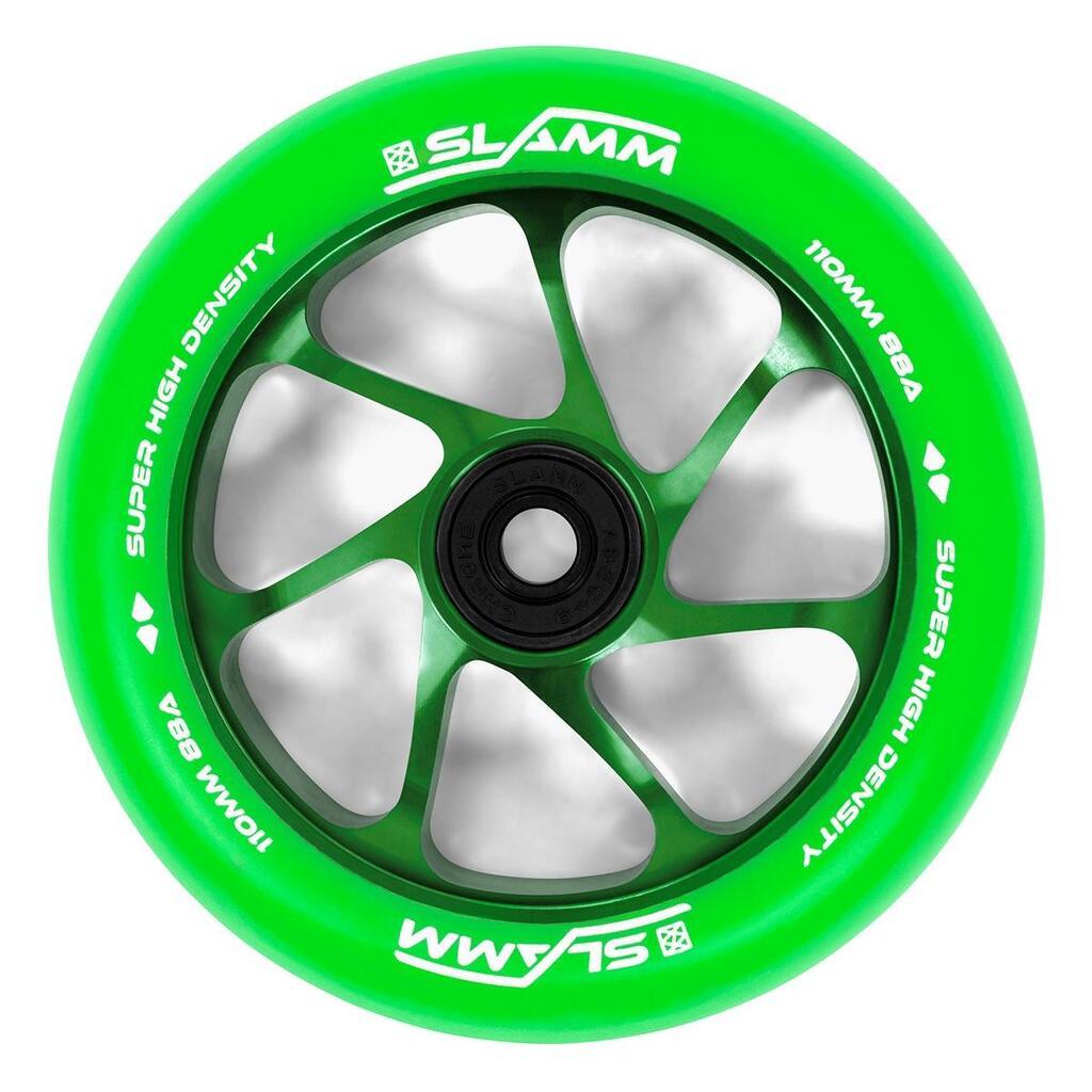 Slamm 110MM Team Hjul Grøn/Grøn 1 stk.
