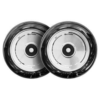 Slamm 110MM Swirl Hollow Core Hjul Sort/Hvid 2 stk.