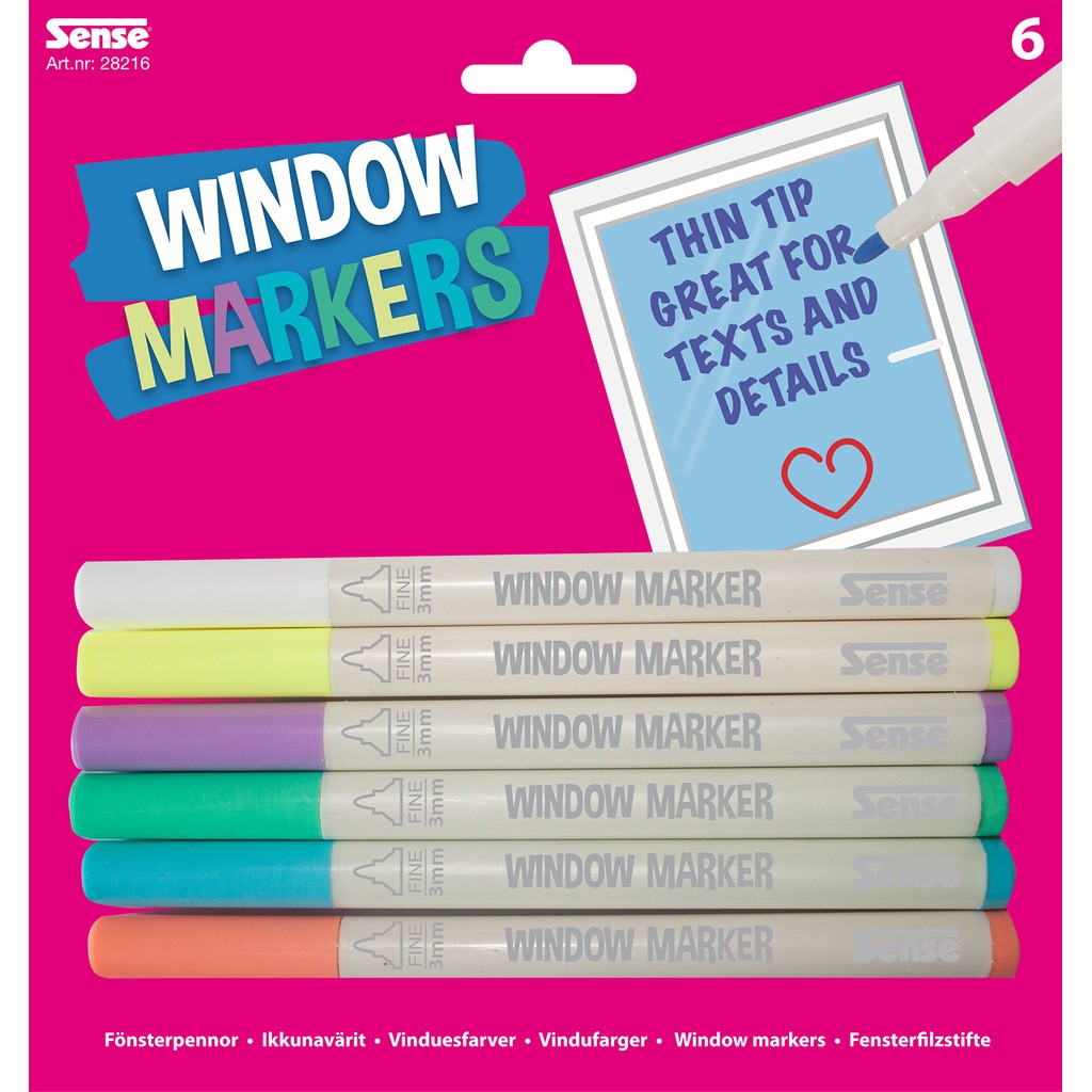 Sense Vindues-tusser 6 stk