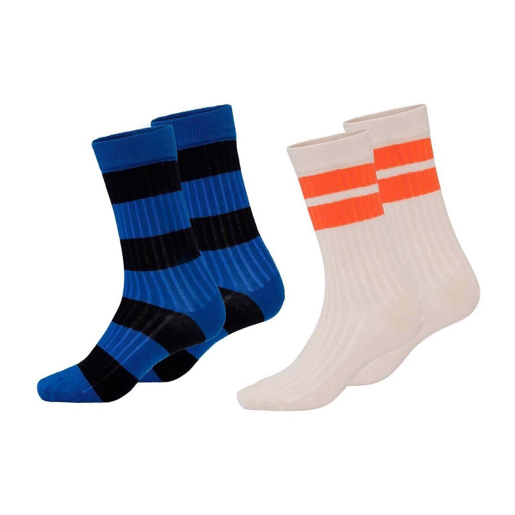 Molo | Strømper Nickey, blå og hvid 2 pak