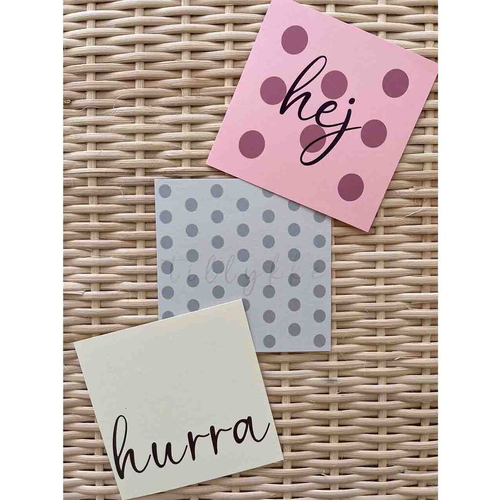 Jou Atelier | kort 11x11 cm. 3 pak