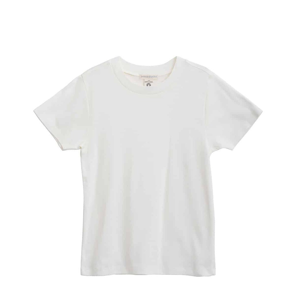 Serendipity | T-shirt, råhvid