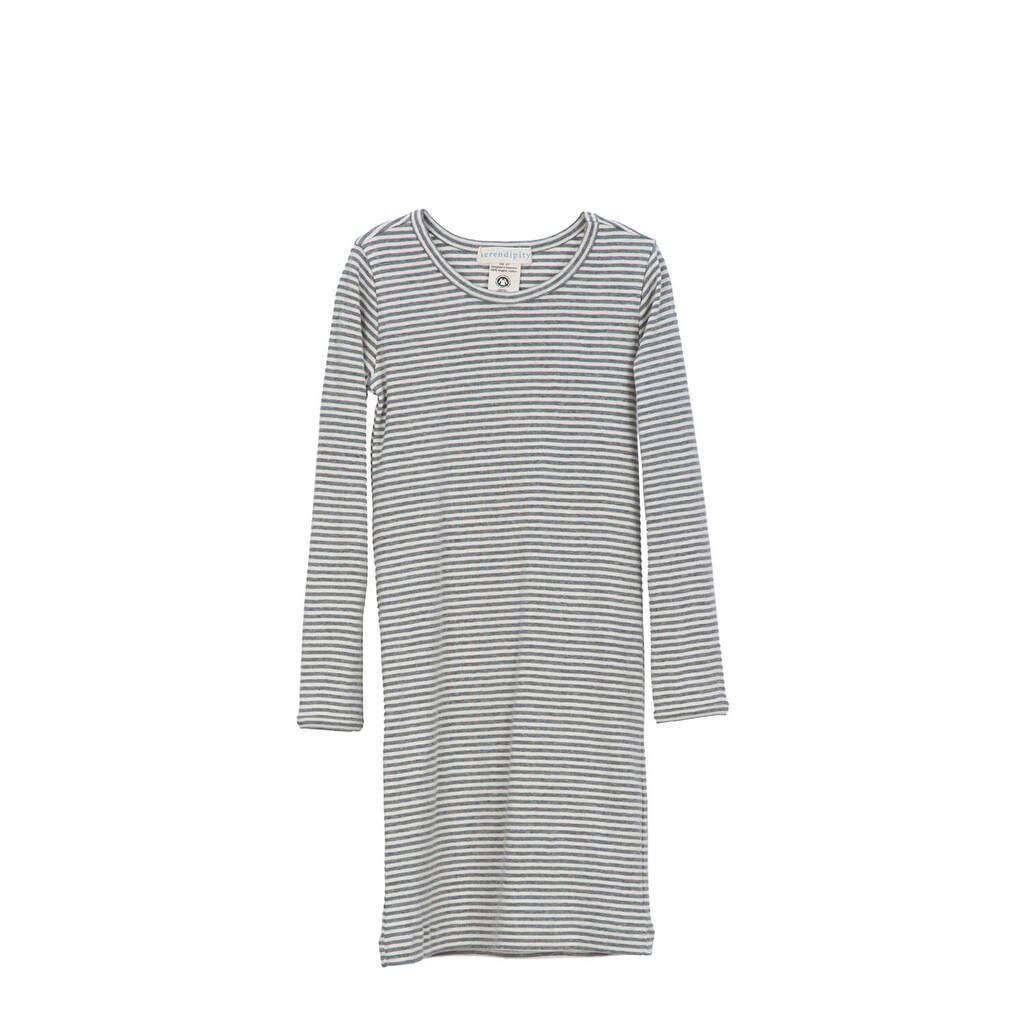 Serendipity | Kjole/natkjole, grey/offwhite