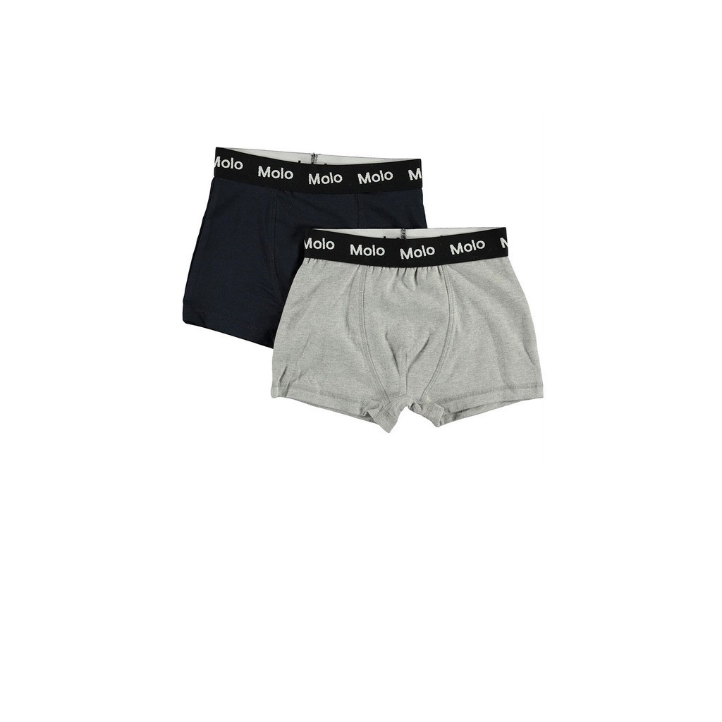 Molo | Boxershorts Justin, 2 pak, blå og grå