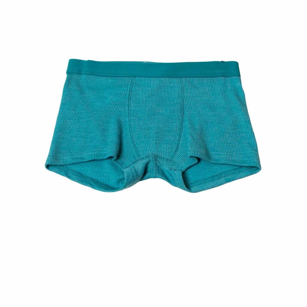 Joha | Boxershorts uld og silke, turkis blå