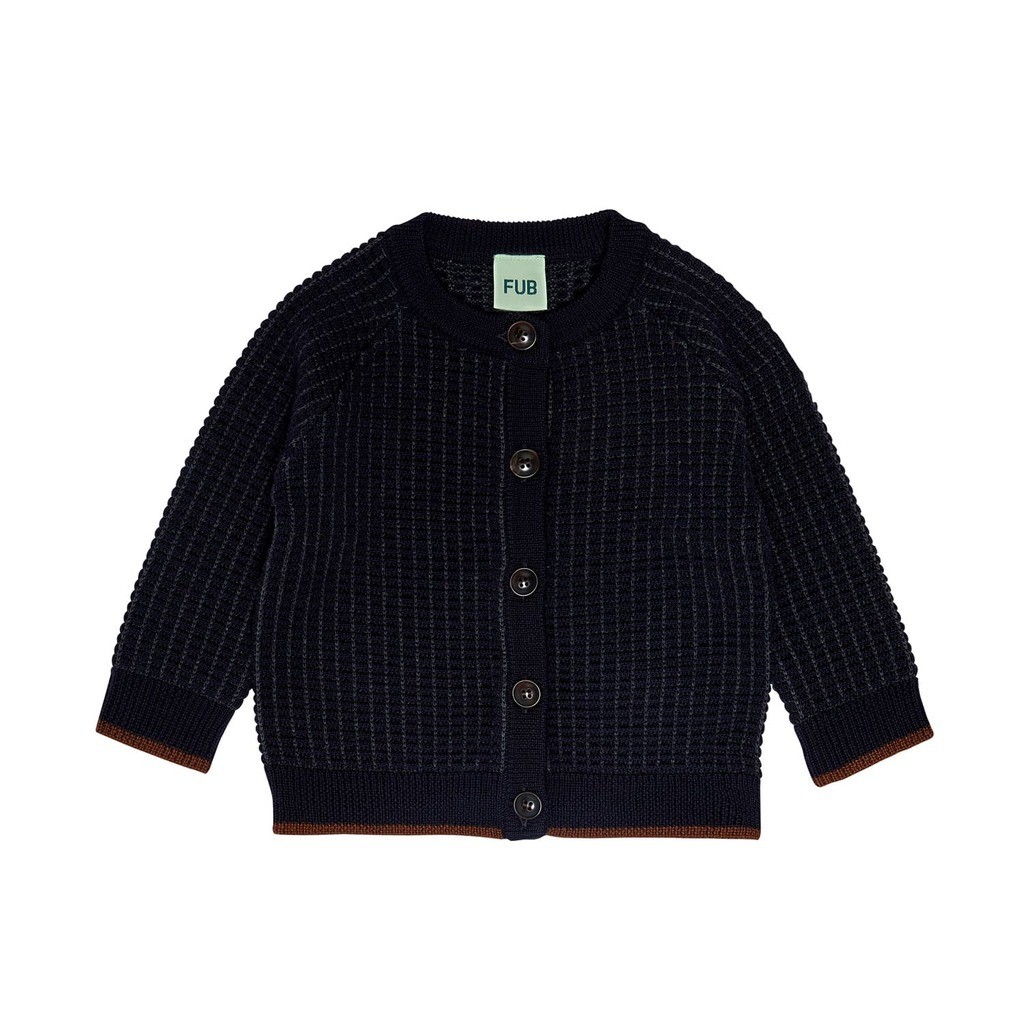 FUB | Baby uld cardigan, dark navy