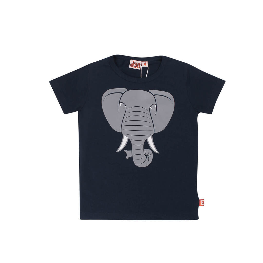 DYR Cph | T-shirt Primate elefant, mørkeblå