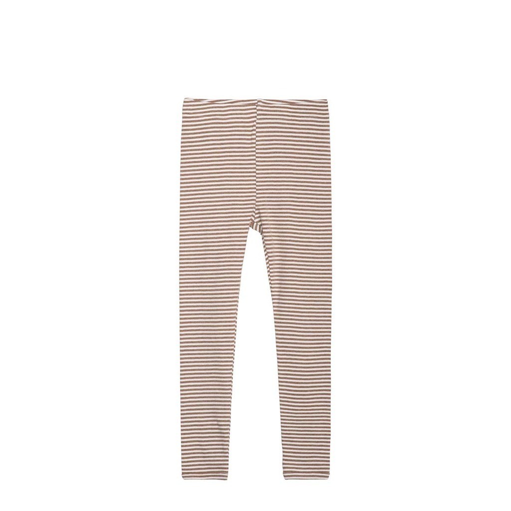 Serendipity | Leggings med striber, brun