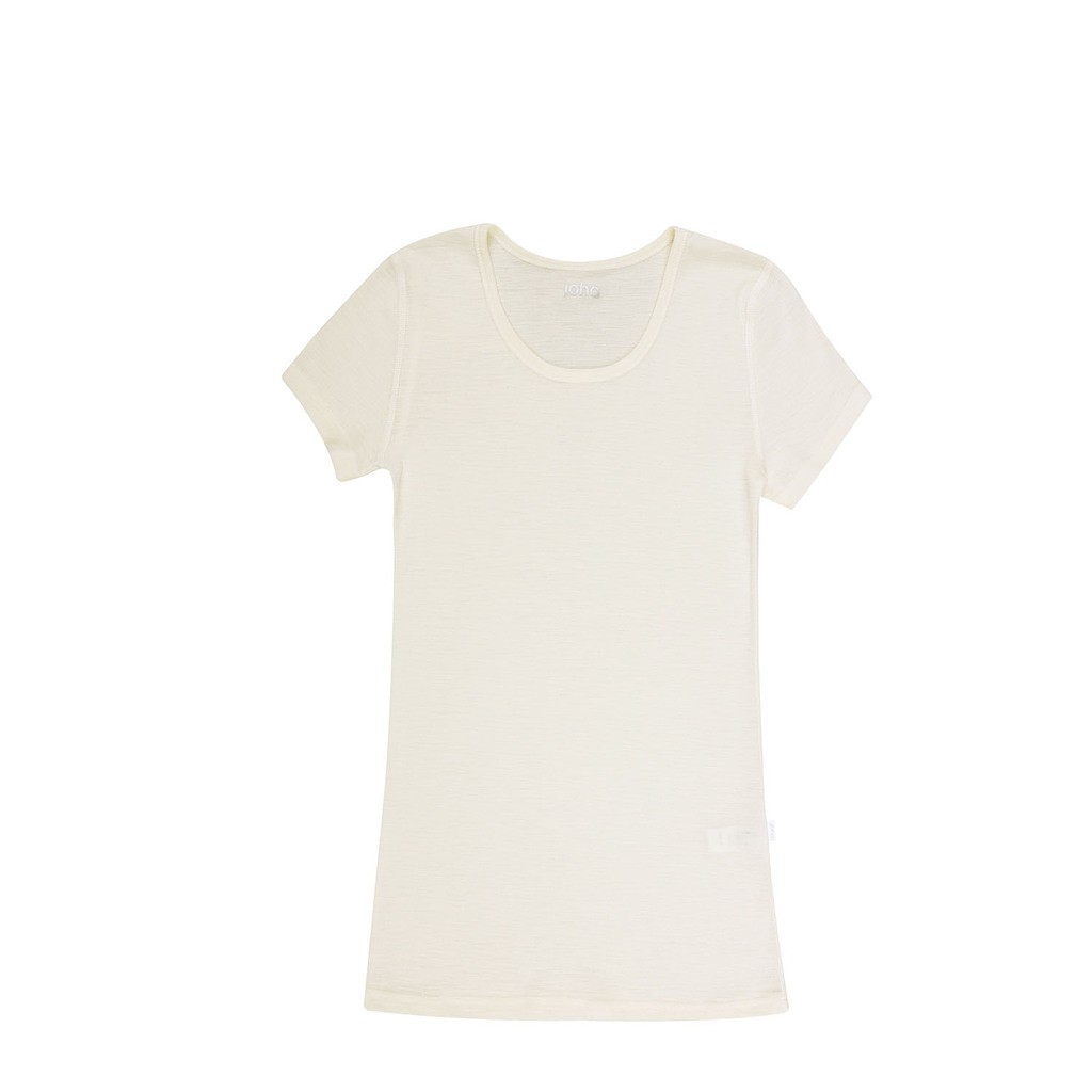 Joha | Uld T-shirt, råhvid