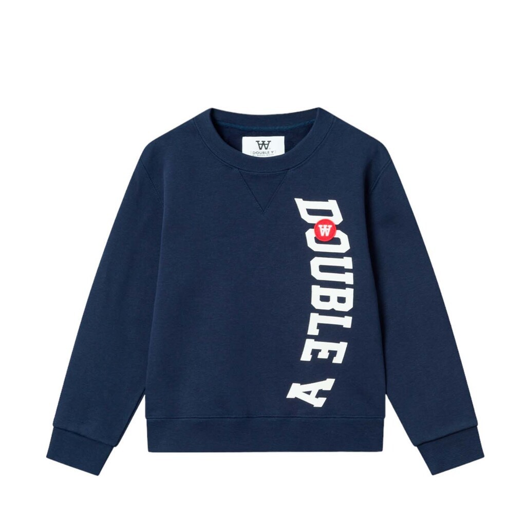 Wood Wood | Sweat Rod jr. spell out, mørkeblå