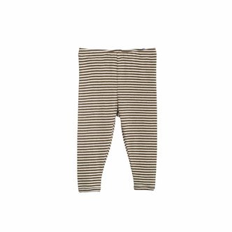 Serendipity | Leggings Baby, stribet mørkegrøn