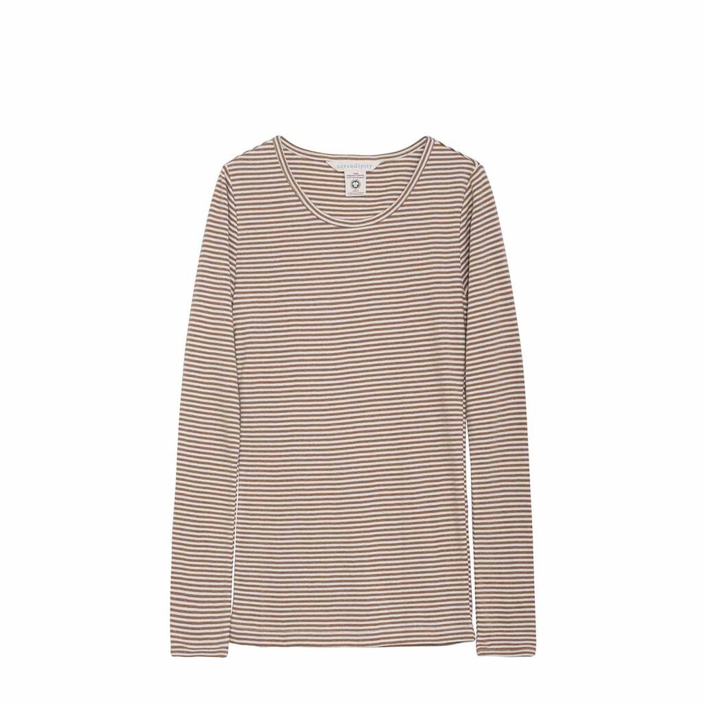 Serendipity | Trøje med striber, brun