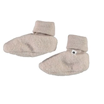Molo | Uld baby futter i fleece, sand