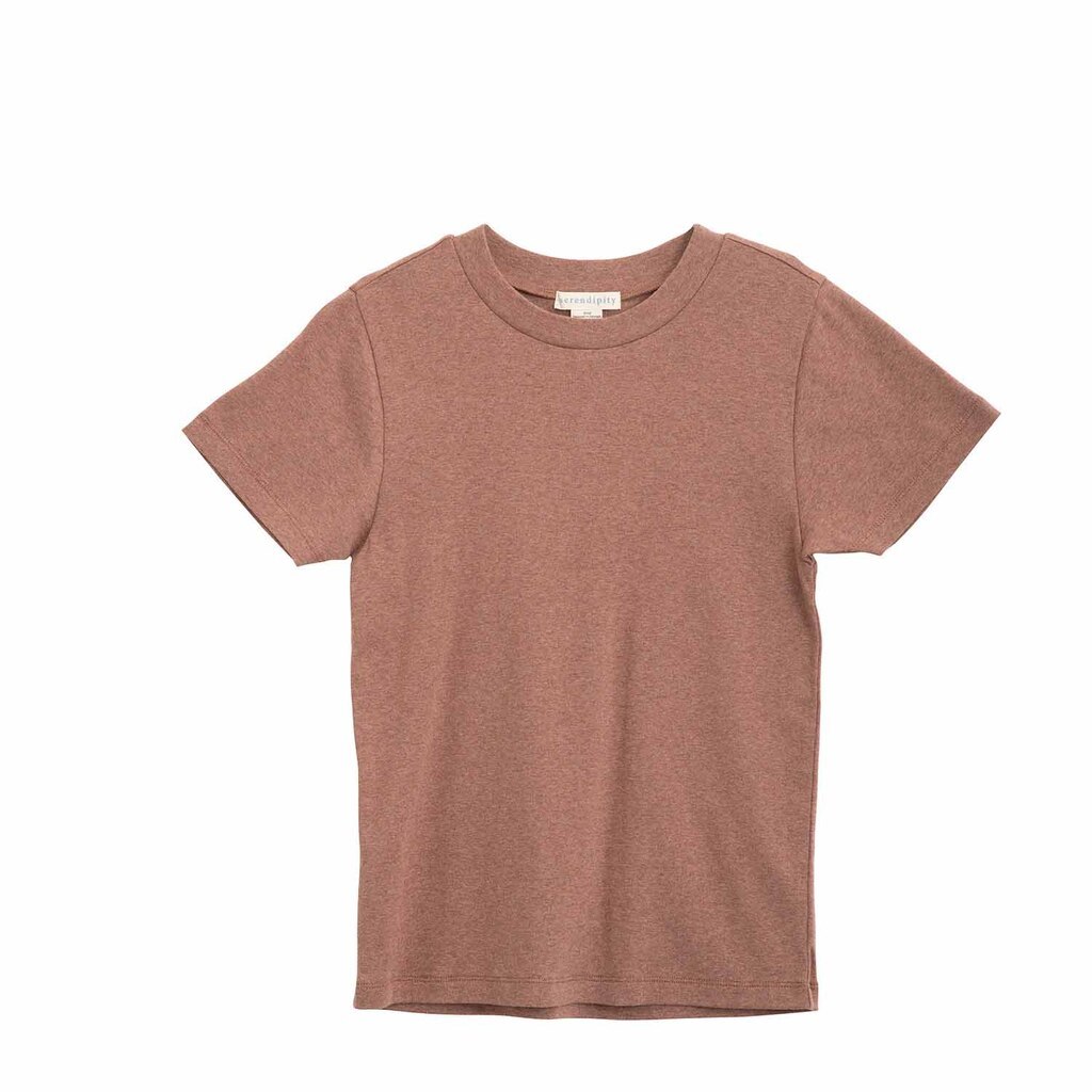 Serendipity | T-shirt, lysebrun melange