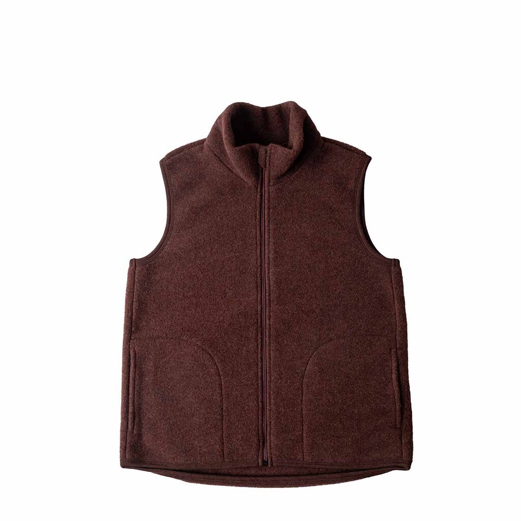Engel | Uld vest, brun melange