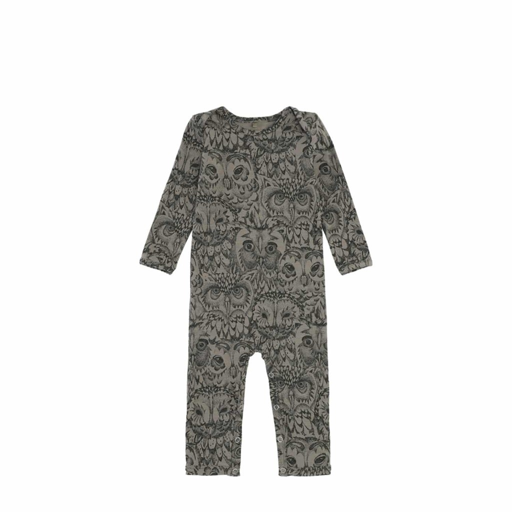 Soft Gallery - Ben bodysuit, vetiver owl