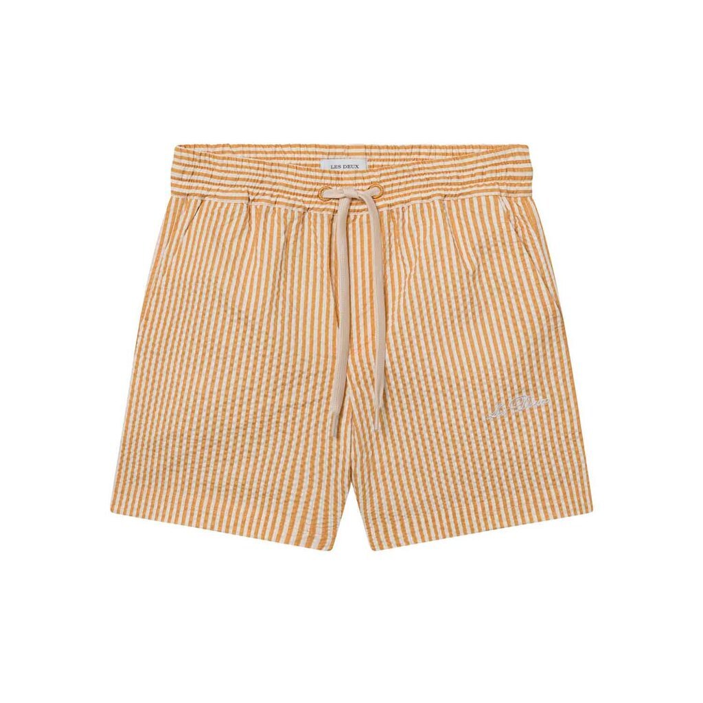 Les Deux | Badeshorts Stan, gul med striber