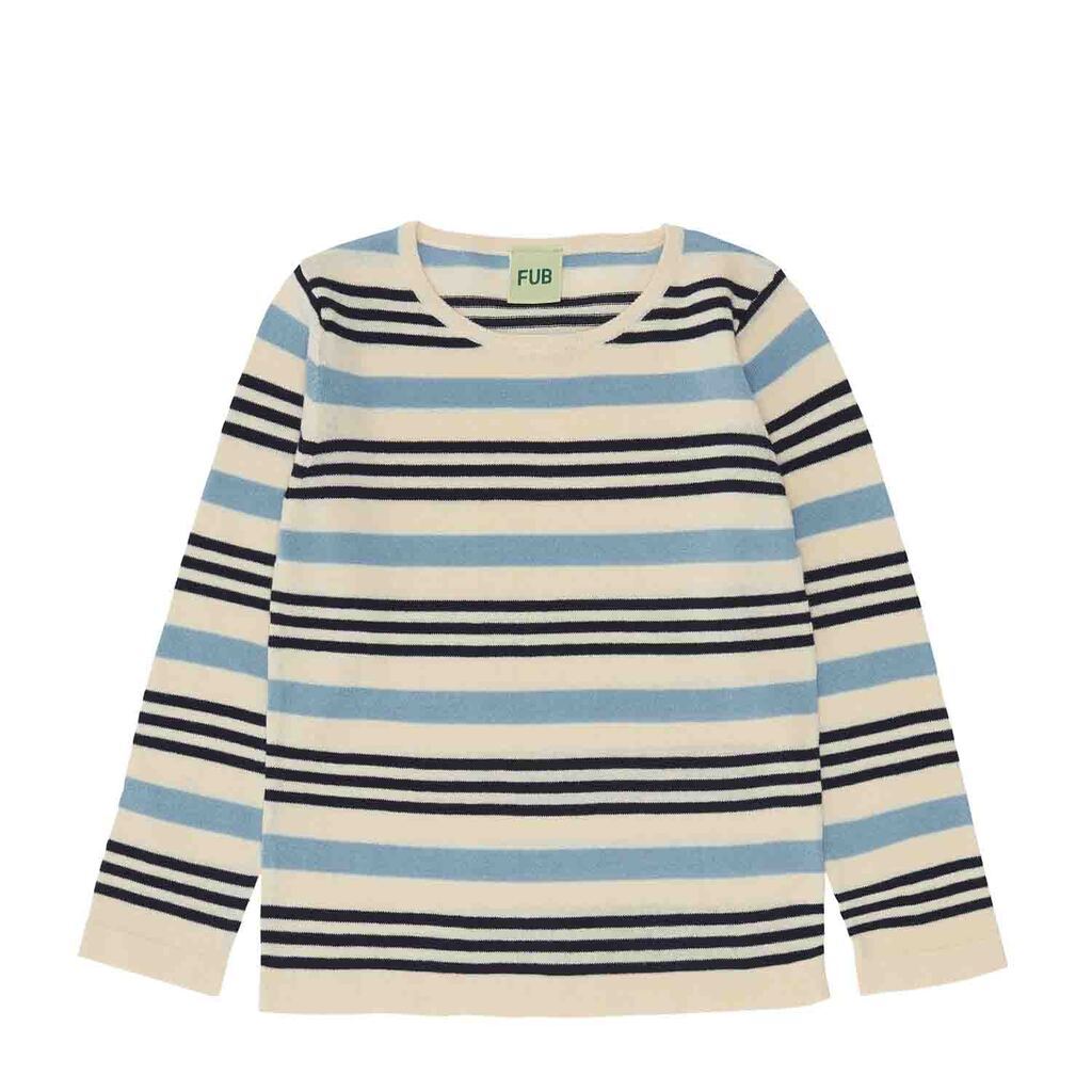 FUB - Trøje stribet, blå og lyseblå