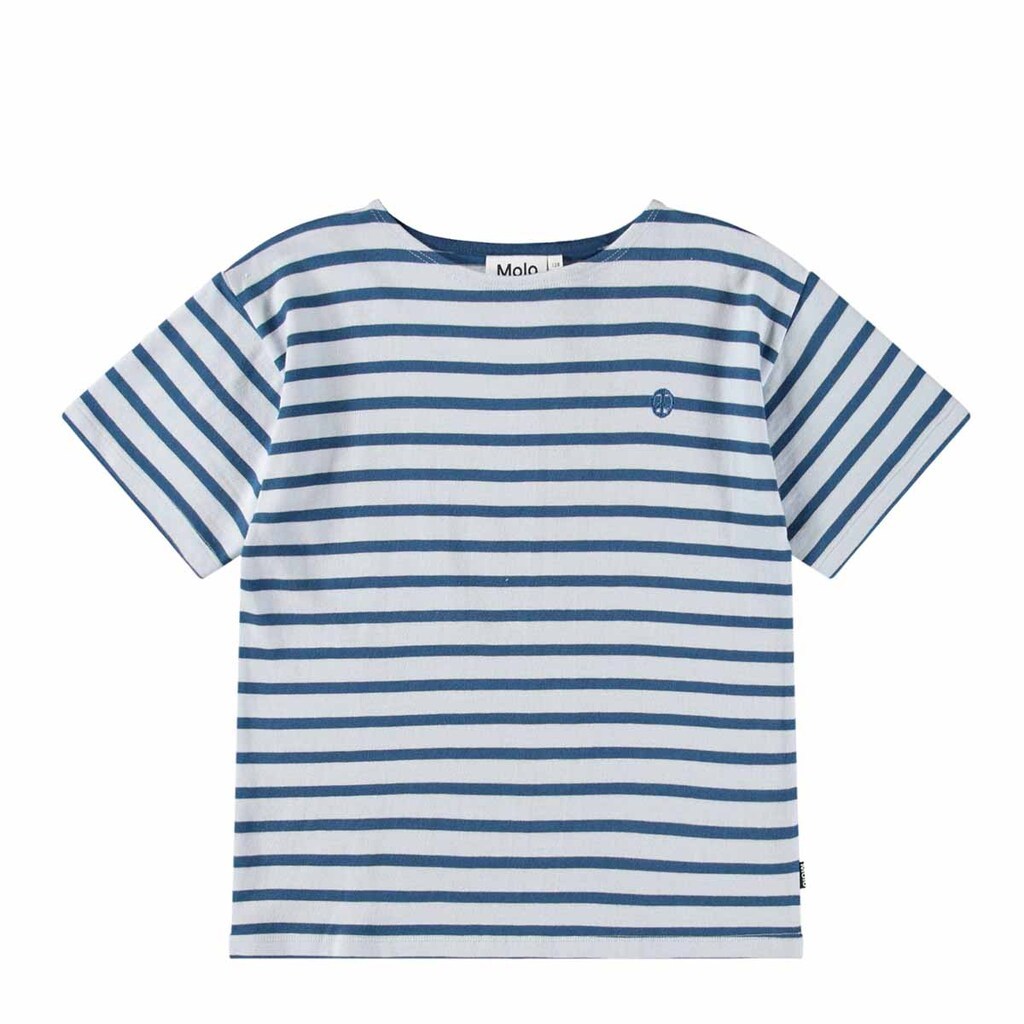 Molo | T-shirt Rilee, stribet blå og lyseblå