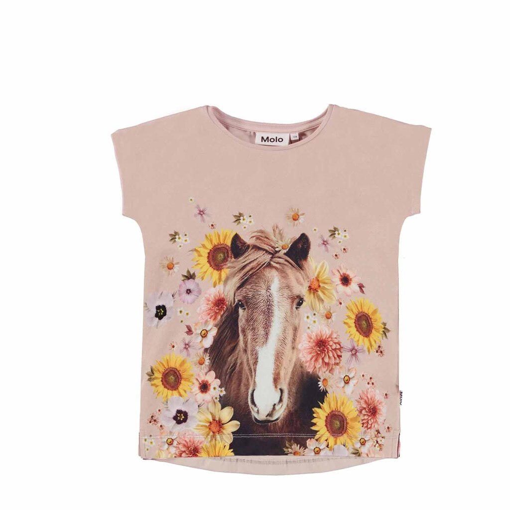 Molo | T-shirt hest og blomster