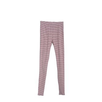 Serendipity | Leggings med striber, aubergine