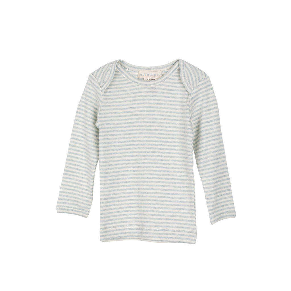 Serendipity | Baby tee stripe, cloud/offwhite