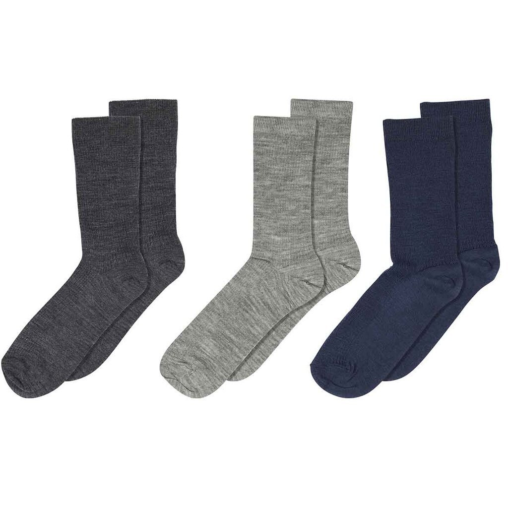 mp Denmark | fine uldstrømper grå 3 pak