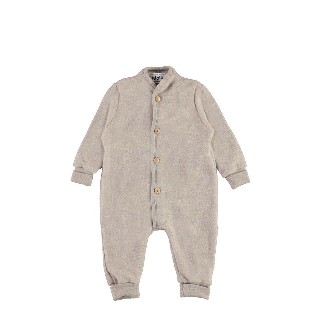 Molo | Uld heldragt i fleece, sand