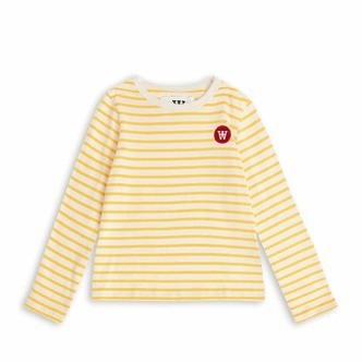 Wood Wood | langærmet børne t-shirt med striber