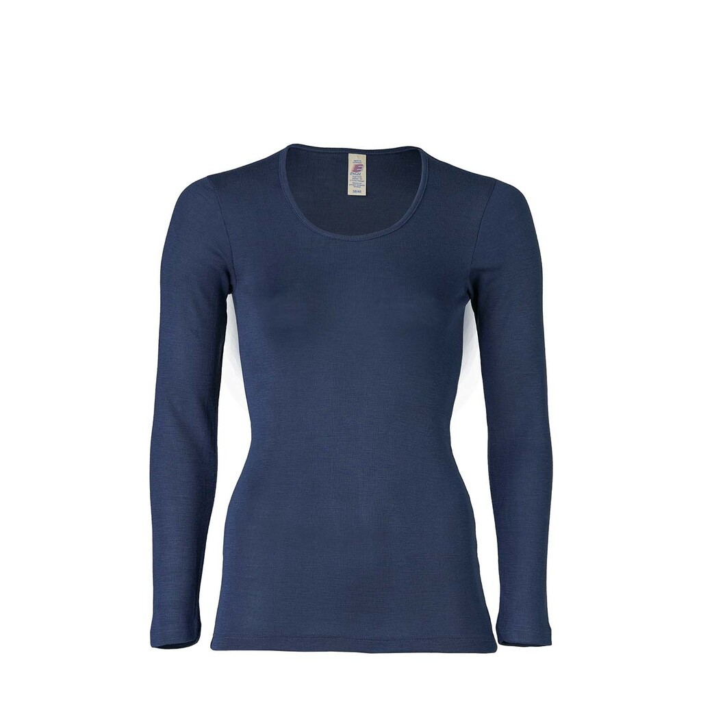 Engel | Uld silke trøje, blå