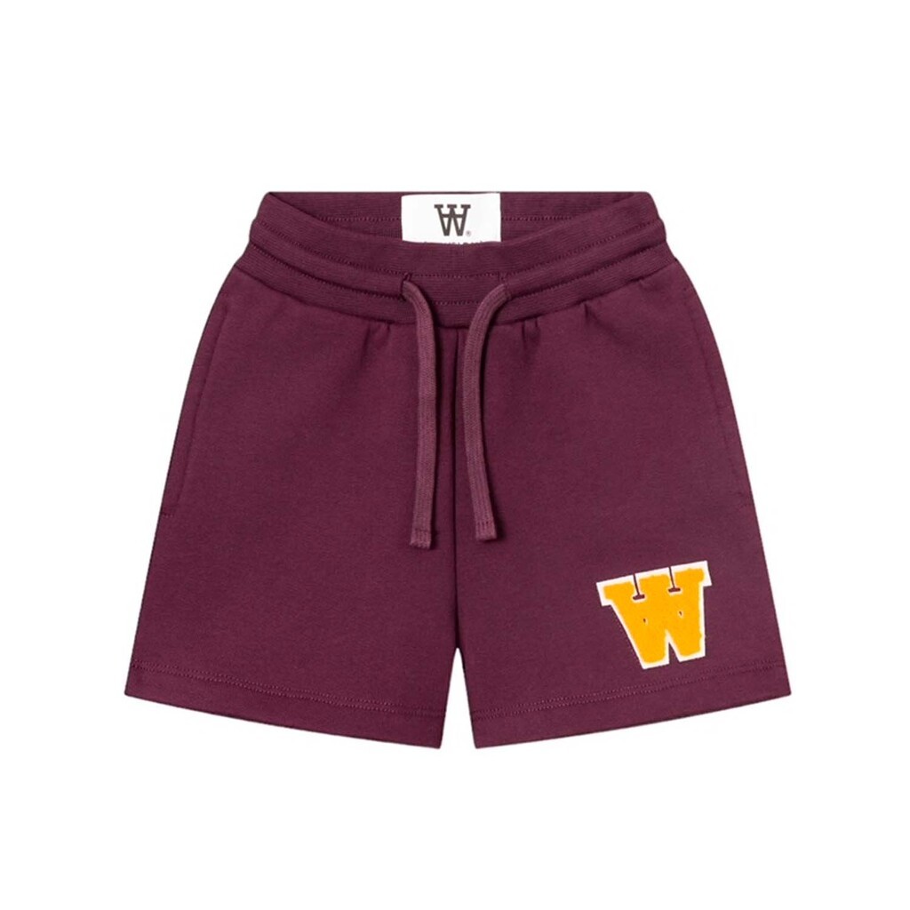 Wood Wood | Shorts Vic, bordeaux og gul