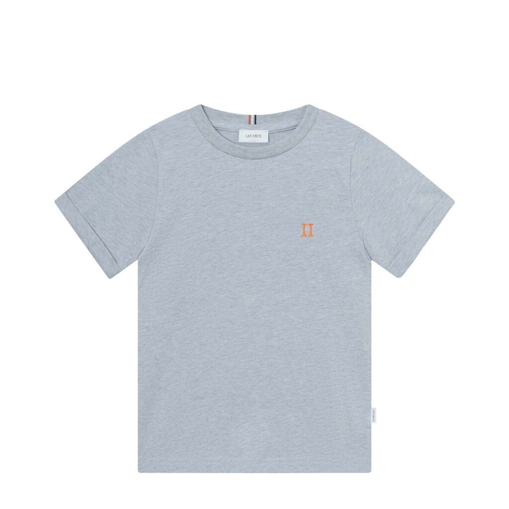 Les Deux | T-shirt Nørregaard, lyseblå melange