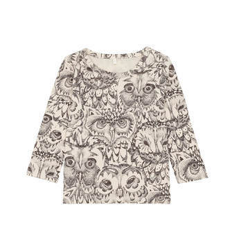 Soft Gallery | Baby bella t-shirt, cream owl