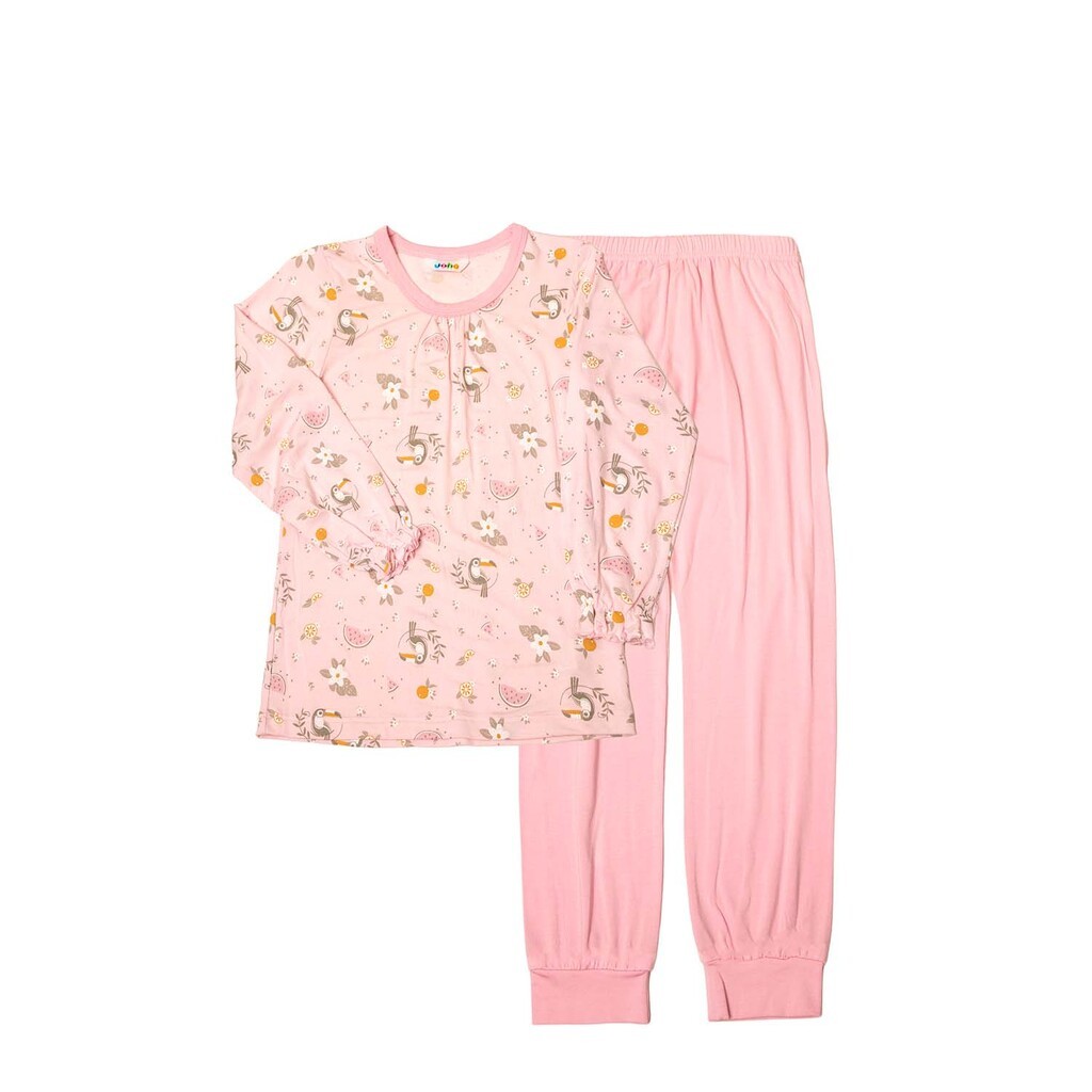 Joha | Pyjamas, lyserød printet
