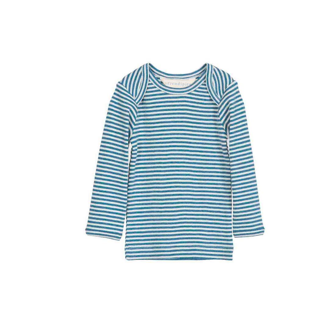 Serendipity | Baby trøje stribet, blå