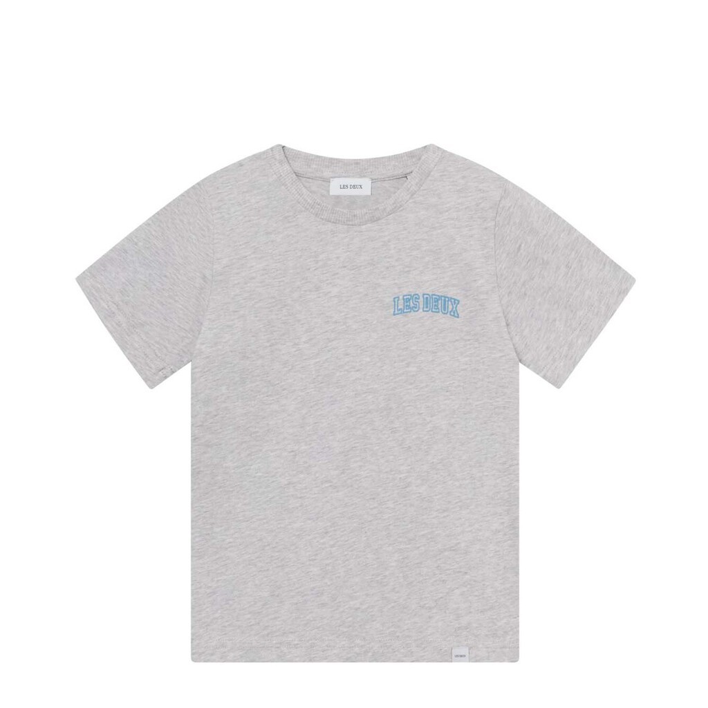 Les Deux | T-shirt Blake, lysegrå melange