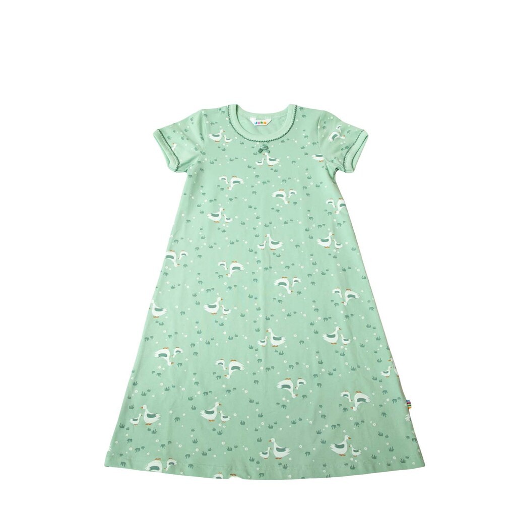 Joha | Natkjole med print, mint grøn