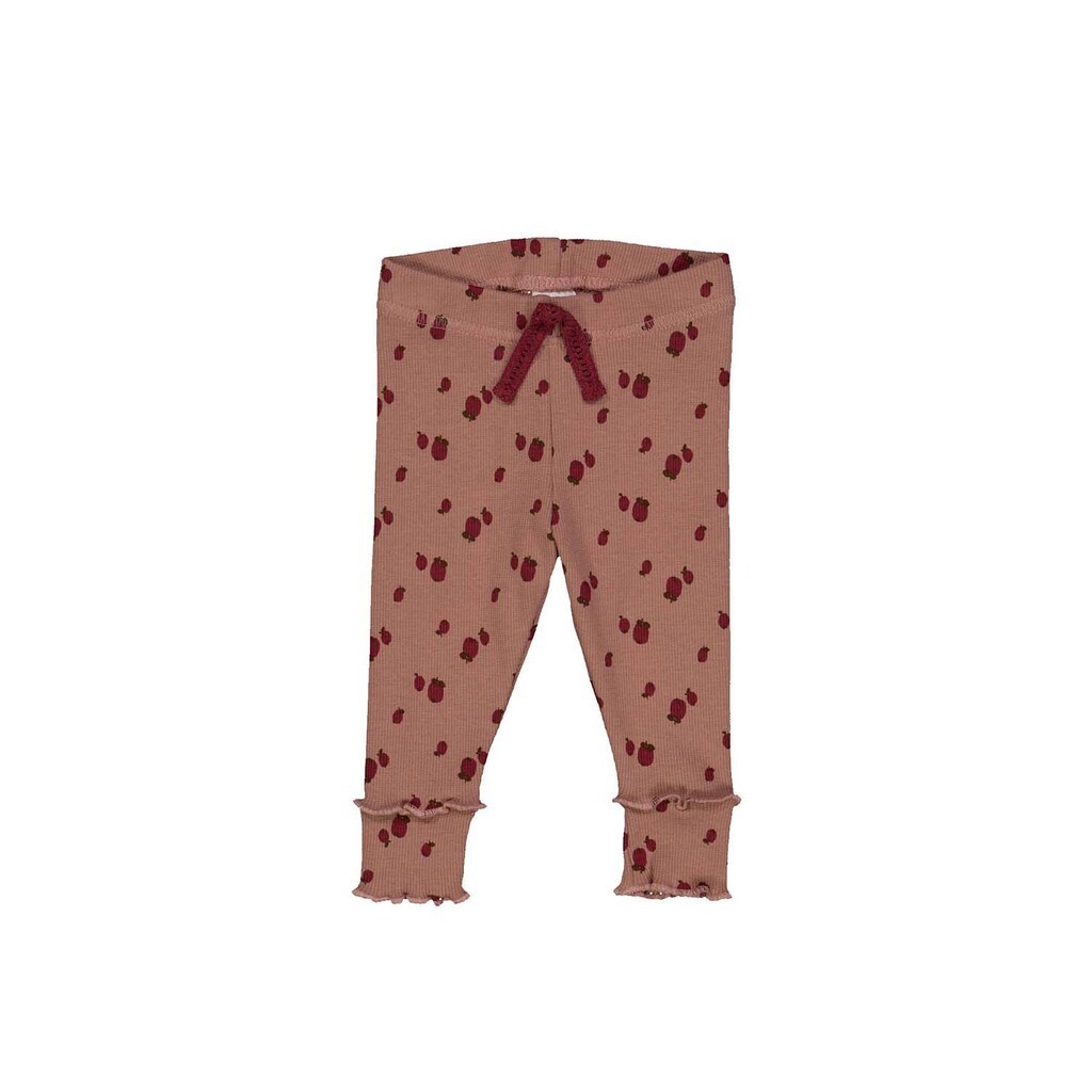 Müsli - Leggings æble, mørk rosa