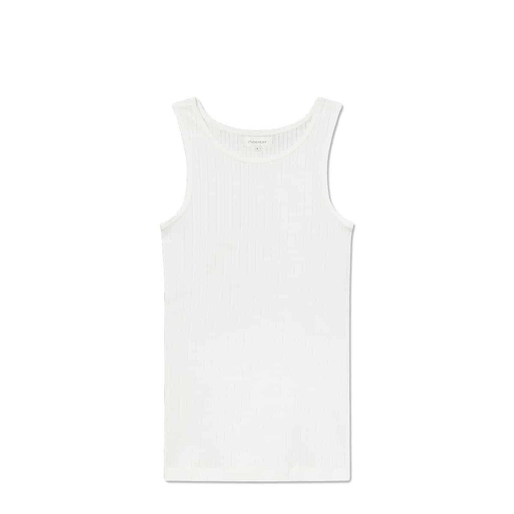 Studio Feder | Irene pointelle top, hvid