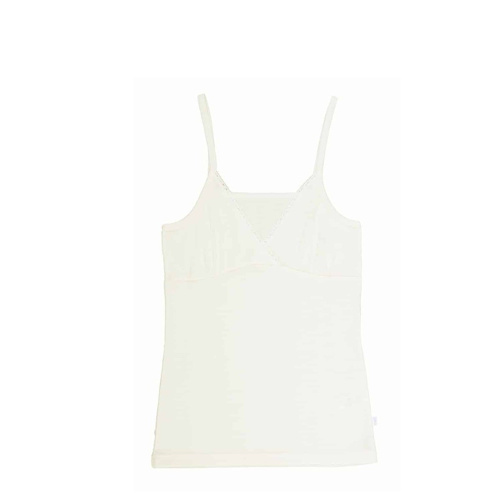 Joha - Uld silke undertrøje singlet, råhvid