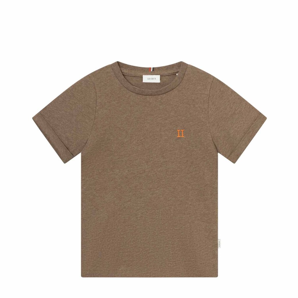 Les Deux | T-shirt Nørregaard, valnød melange