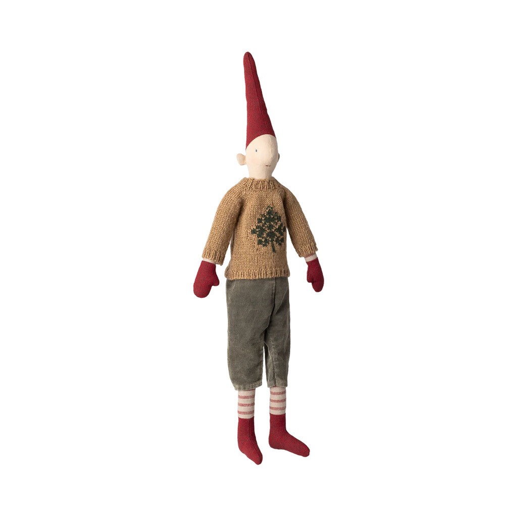 Nisse, str. 3 - Dreng - Bukser og strikket sweater, Maileg