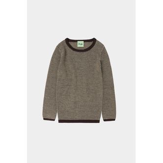 Rib Bluse, Mocca/wheat, FUB