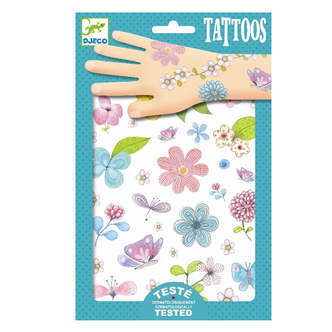 Tattoos, Blomster, Djeco